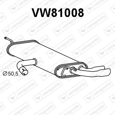 Rear Muffler (VW81008)
