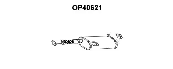 Rear Muffler (OP40621)