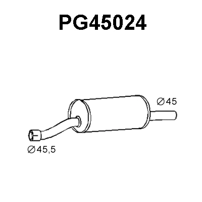 Front Muffler (PG45024)