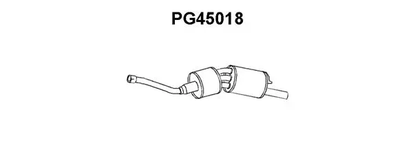 Rear Muffler (PG45018)