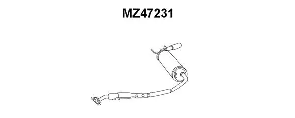 Rear Muffler (MZ47231)