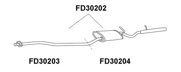 Rear Muffler (FD30202)