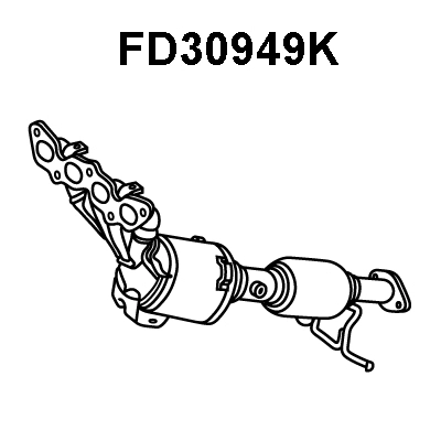 Manifold Catalytic Converter (FD30949K)