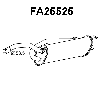 Rear Muffler (FA25525)