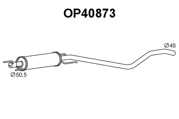 Front Muffler (OP40873)