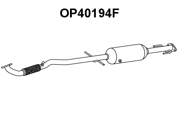 Soot/Particulate Filter, exhaust system (OP40194F)
