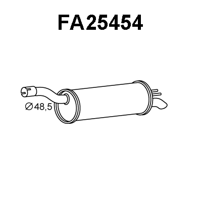 Rear Muffler (FA25454)