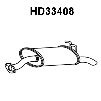 Rear Muffler (HD33408)
