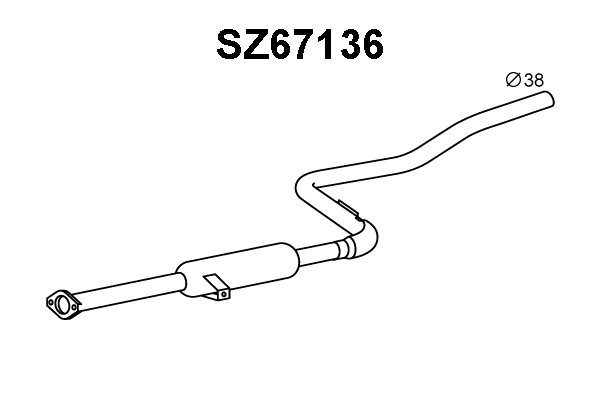 Front Muffler (SZ67136)