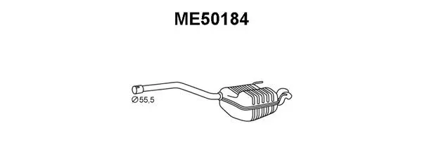 Rear Muffler (ME50184)
