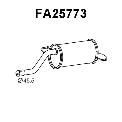 Rear Muffler (FA25773)