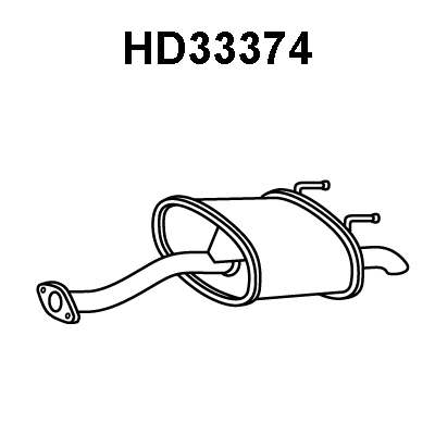 Rear Muffler (HD33374)