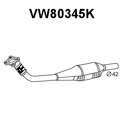 Catalytic Converter (VW80345K)