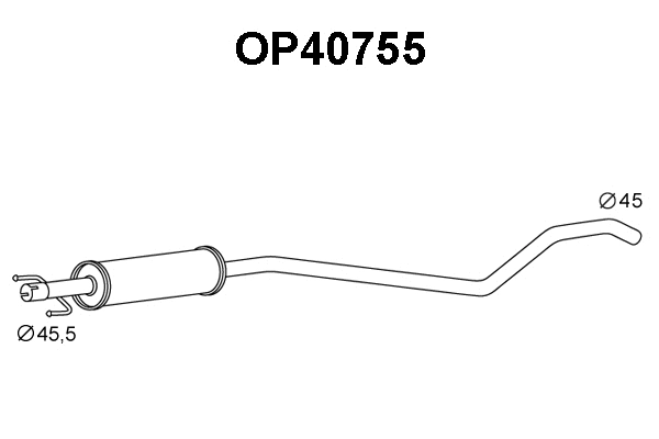 Front Muffler (OP40755)