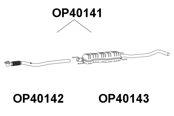 Front Muffler (OP40141)