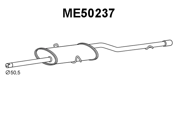 Rear Muffler (ME50237)