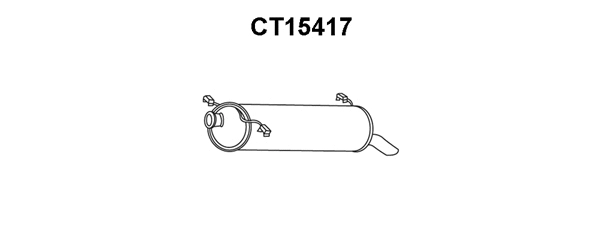 Rear Muffler (CT15417)