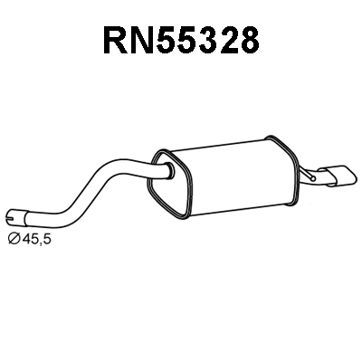 Rear Muffler (RN55328)