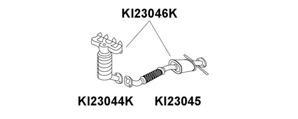 Manifold Catalytic Converter (KI23046K)