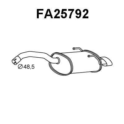 Rear Muffler (FA25792)