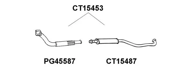 Front Muffler (CT15453)
