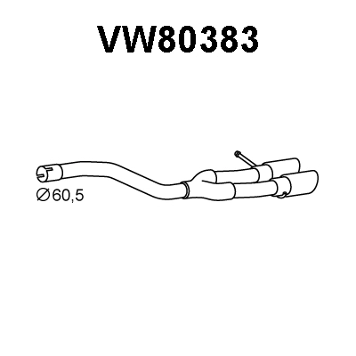 Exhaust Pipe (VW80383)