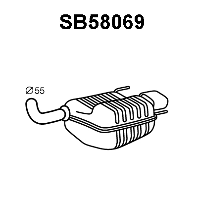 Rear Muffler (SB58069)