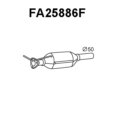 Soot/Particulate Filter, exhaust system (FA25886F)