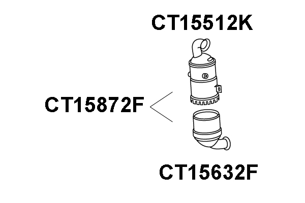 Soot/Particulate Filter, exhaust system (CT15872F)
