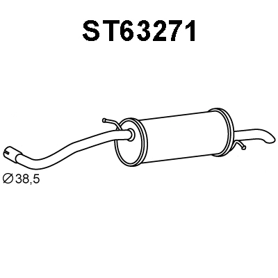 Rear Muffler (ST63271)