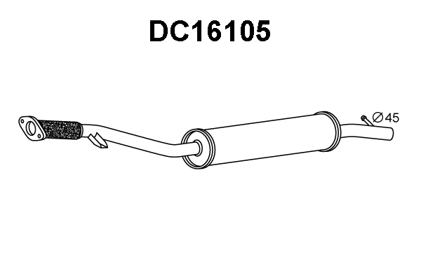 Front Muffler (DC16105)
