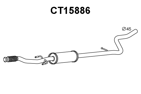 Front Muffler (CT15886)