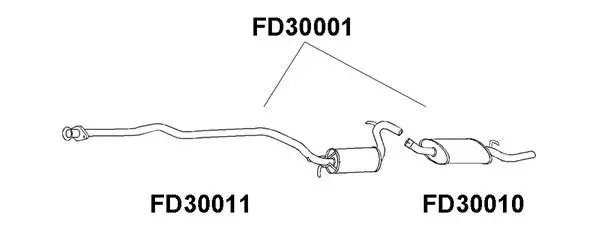 Rear Muffler (FD30001)