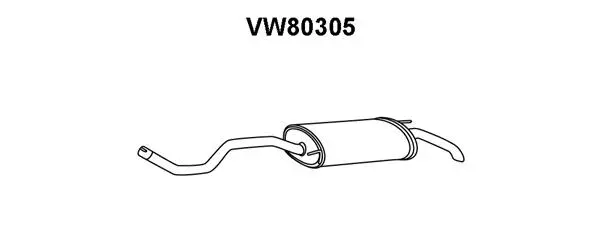 Rear Muffler (VW80305)