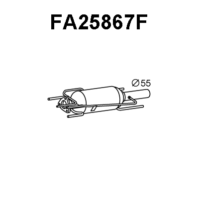 Soot/Particulate Filter, exhaust system (FA25867F)