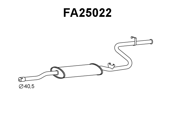 Rear Muffler (FA25022)