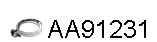 Clamping Piece, exhaust system (AA91231)