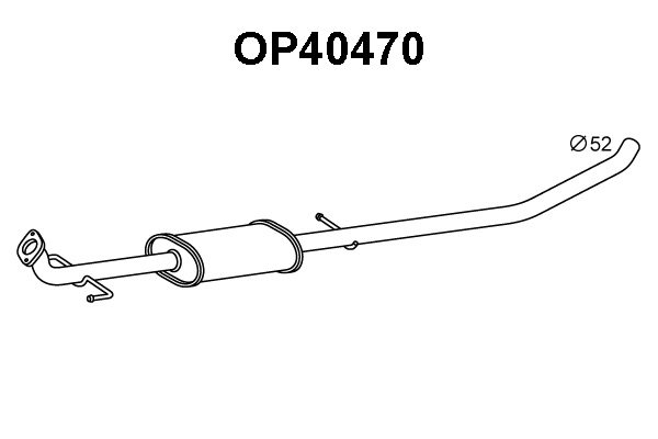 Front Muffler (OP40470)