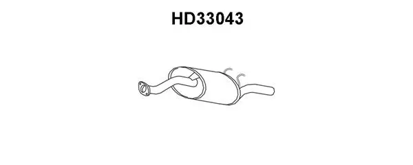 Rear Muffler (HD33043)