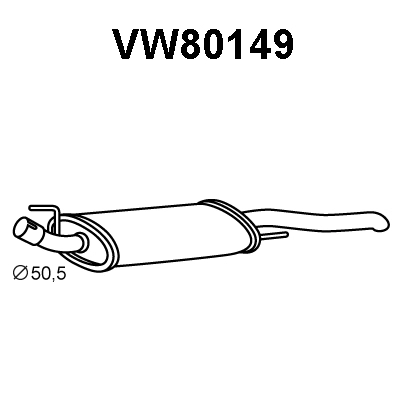 Rear Muffler (VW80149)