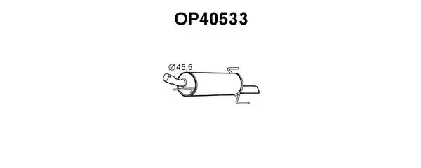 Rear Muffler (OP40533)