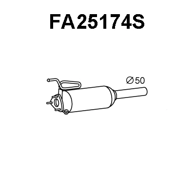 Soot/Particulate Filter, exhaust system (FA25174S)