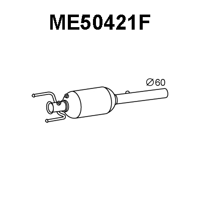 Soot/Particulate Filter, exhaust system (ME50421F)