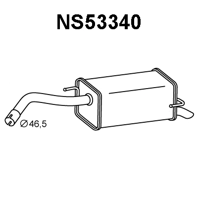 Rear Muffler (NS53340)
