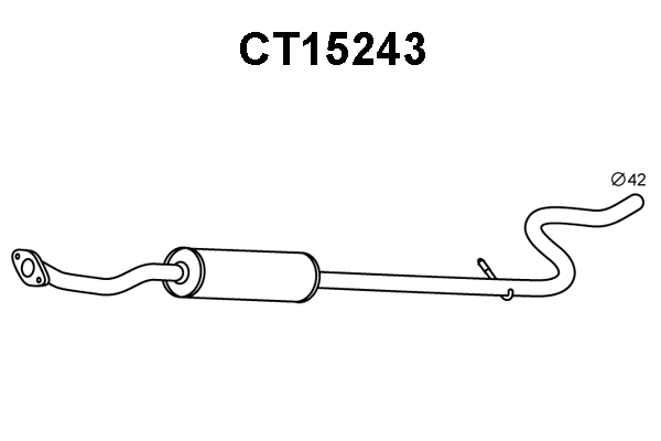Front Muffler (CT15243)
