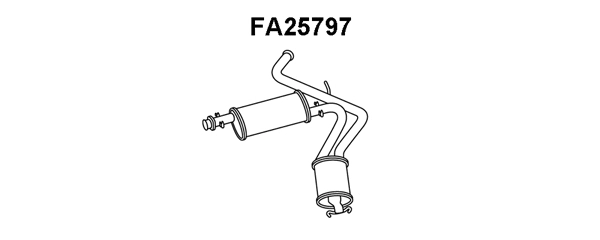 Rear Muffler (FA25797)