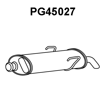 Rear Muffler (PG45027)