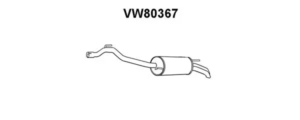 Rear Muffler (VW80367)