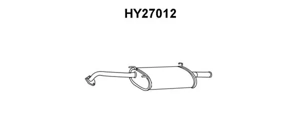 Rear Muffler (HY27012)
