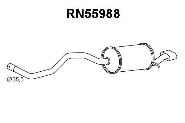 Rear Muffler (RN55988)